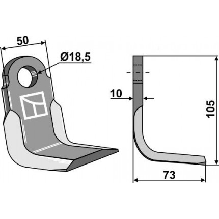 Угловой нож