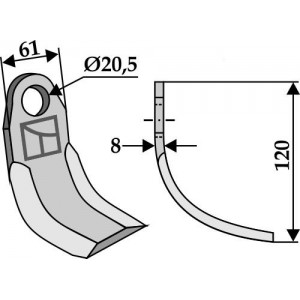 изогнутый нож