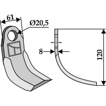 изогнутый нож