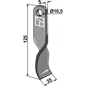 Скрученный нож