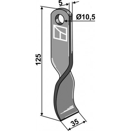 Скрученный нож