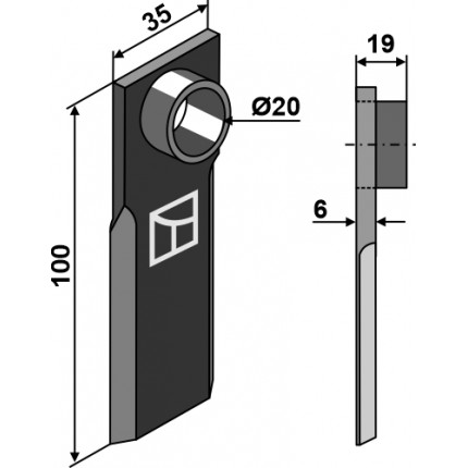 Нож соломорезки