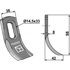 Y-образный нож универсальный