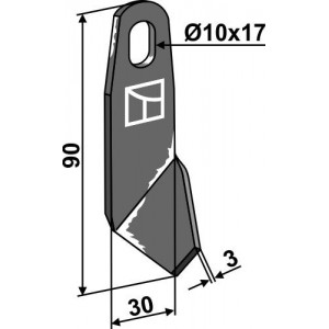 Лопасть-нож - левый