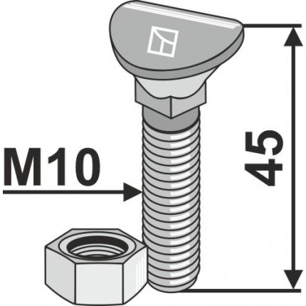 Планетарный болт - M10x45 - 10.9
