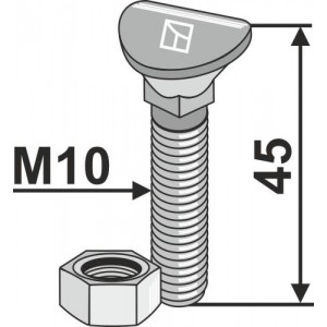 Болт планетарный с гайкой М10х45-8.8