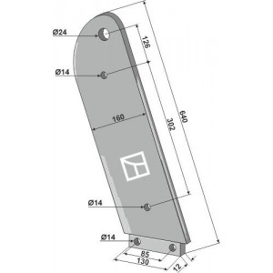 Стойка глубокорыхлителя
