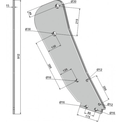 Стойка глубокорыхлителя