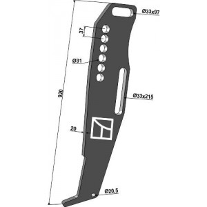 Стойка глубокорыхлителя