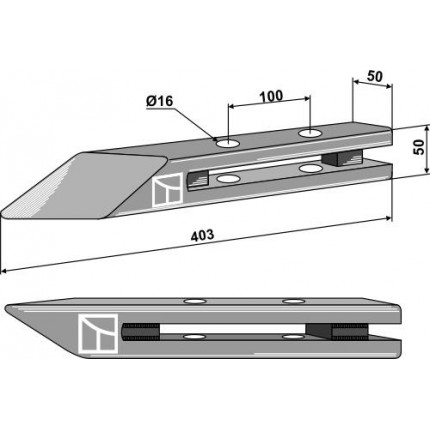 Наконечник лапы Bison - правый