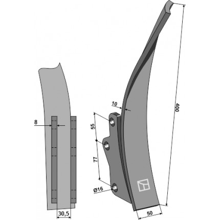 Дефлектор - правый