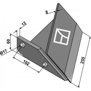 Крыльчатая лапа - левая