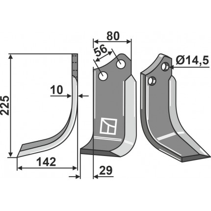 Нож фрезерный