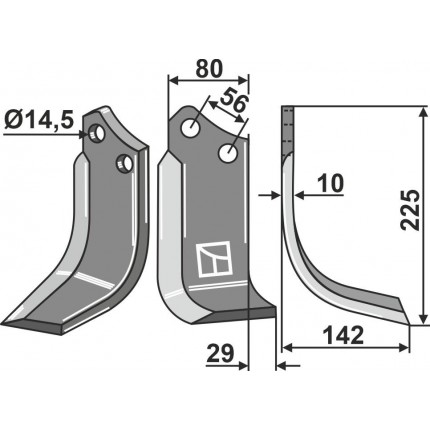 Нож фрезерный