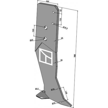 Стойка глубокорыхлителя „Flatliner“