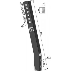 Стойка глубокорыхлителя