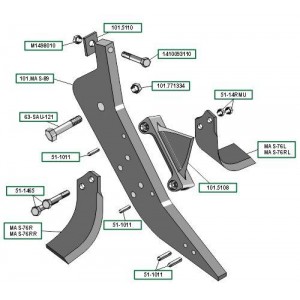 Стойка глубокорыхлителя