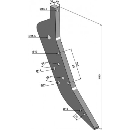 Стойка глубокорыхлителя