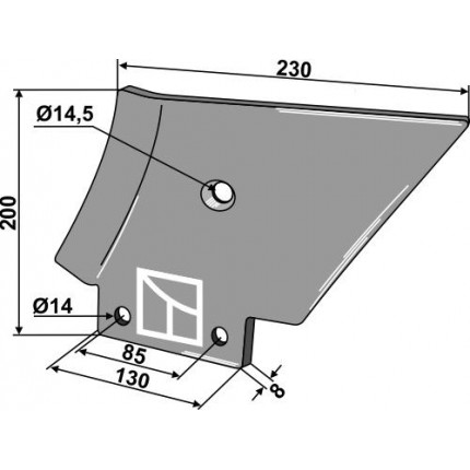 Контрстойка - левая