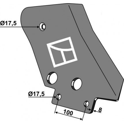 Пластина правая