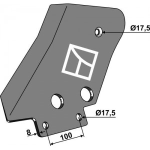 Пластина левая