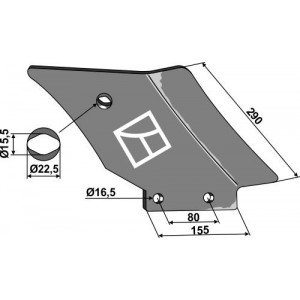 противопластина правая
