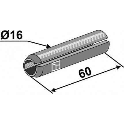 Штифт натяжной Ø16x60