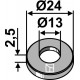 Шайба Ø24x2,5xØ13