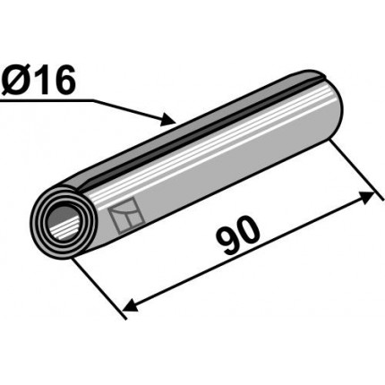 Натяжной штифт Ø16x90