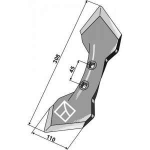 Лапа K31 - 8 мм