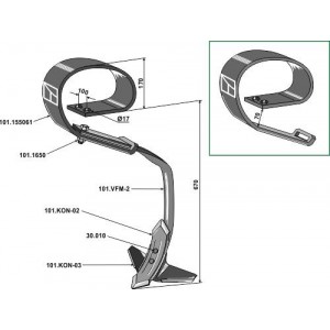 Стойка плоскопружинная
