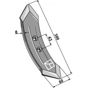 Лапа 300х80 мм
