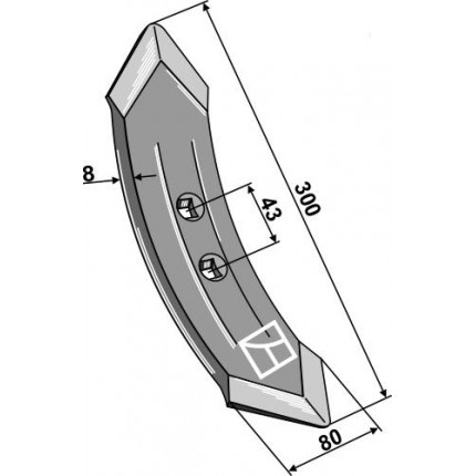 Лапа 300х80 мм