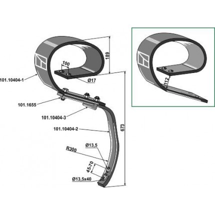 Плоскопружинная стойка Goliath