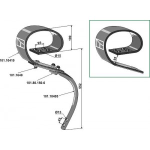 Плоскопружинная стойка для David