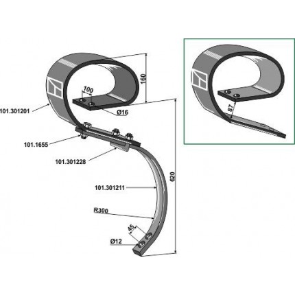 Плоскопружинная стойка TITAN