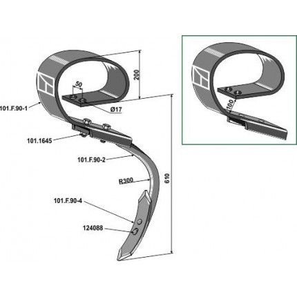 Плоскопружинная стойка Enzo
