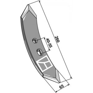 Лапа 260x65 мм