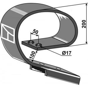 Пластинчатая пружина - 90 x 13