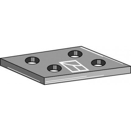 Крепежная плита, прямая