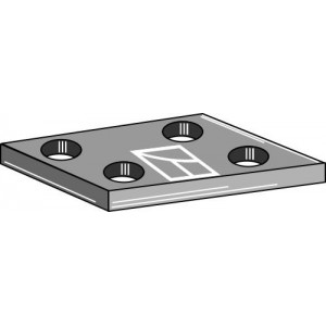 Крепежная плита, прямая