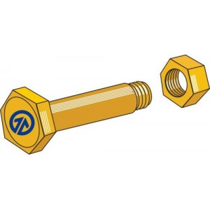 Болт с самостопорящейся гайкой