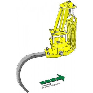 Пружинное устройство для тяжелого культиватора в сборе с С-образной стойкой