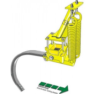 Пружинное устройство для тяжелого культиватора в сборе с С-образной стойкой