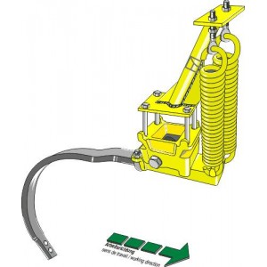 Пружинное устройство для тяжелого культиватора в сборе с С-образной стойкой - правый изготов