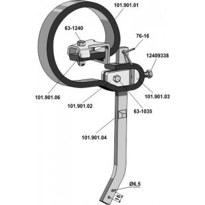 Стойка в сборе без лапы