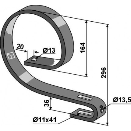 Пружина верхняя 45x12