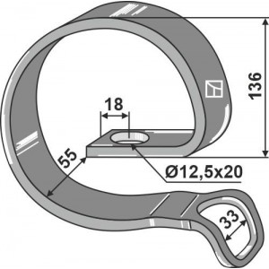 Усилитель стойки культиватора