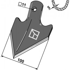 Лапа 100х5 мм
