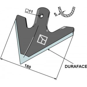 Лапа 180мм - DURAFACE